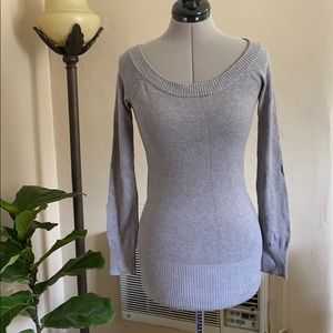 Vintage Forever 21 Heather Dark Grey Boatneck Forenza Sweater